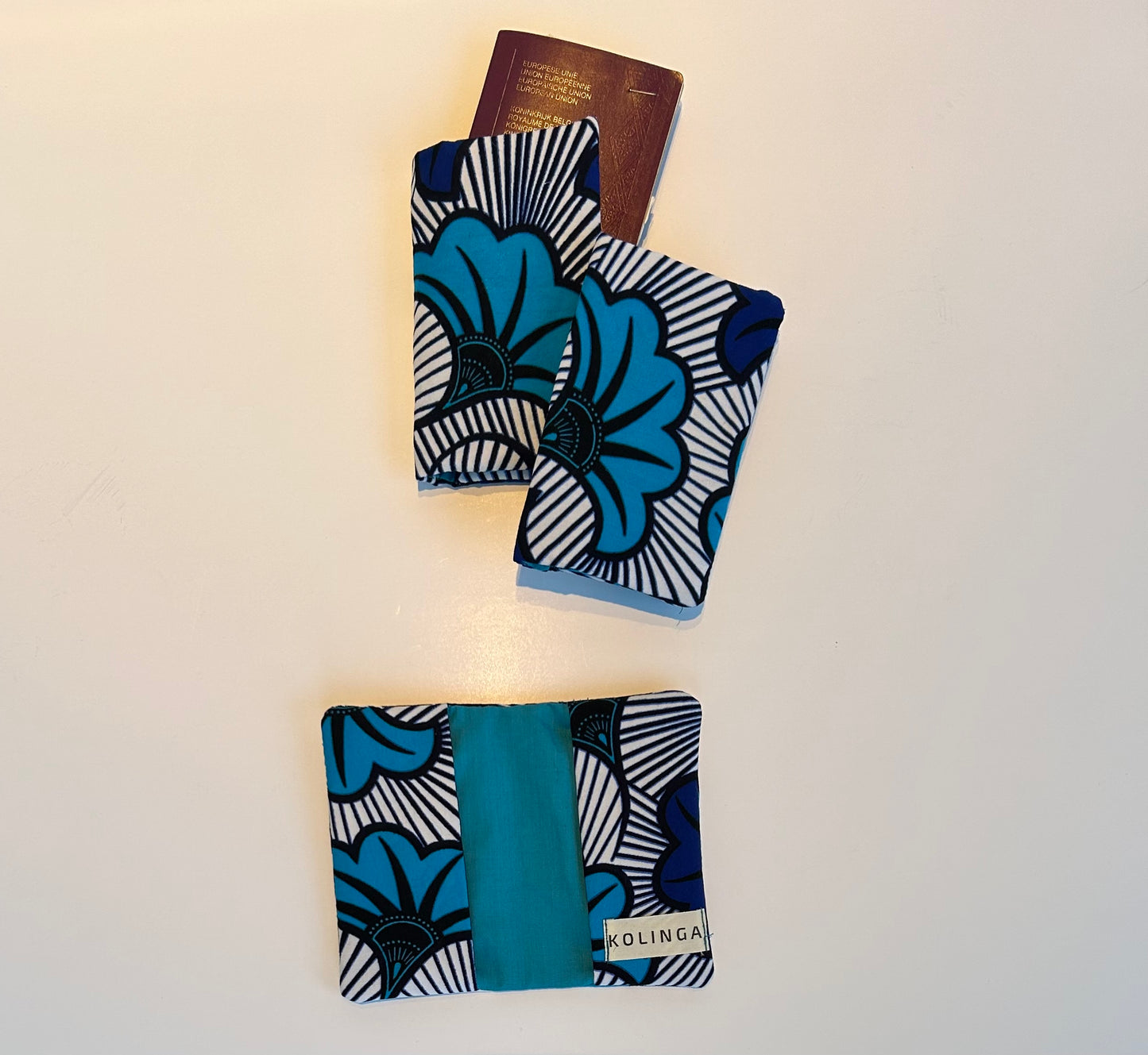 Paspoorthouder - FLEUR DE MARIAGE (Blue Duo)