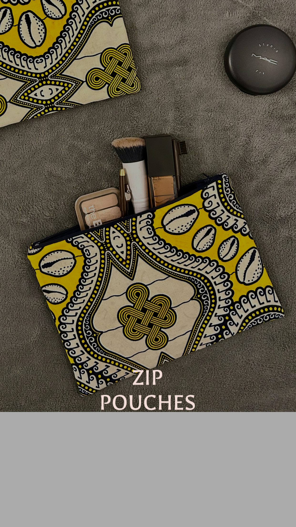 Zip pouches