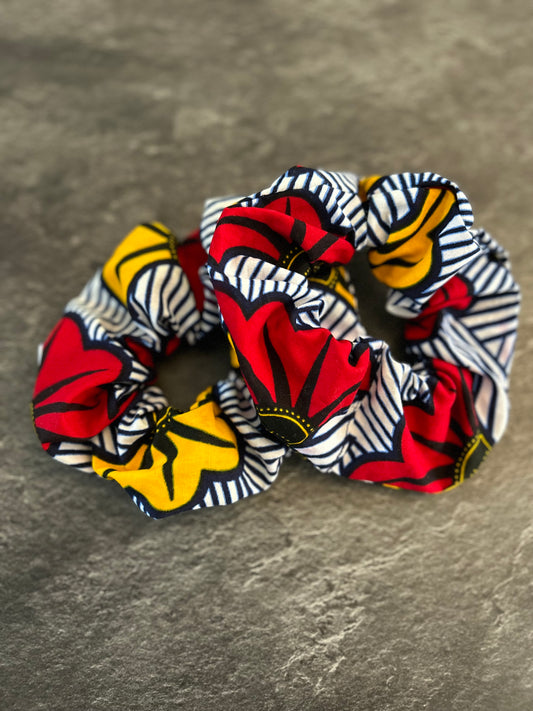 Scrunchie - FLEUR DE MARIAGE (Yellow/Red)