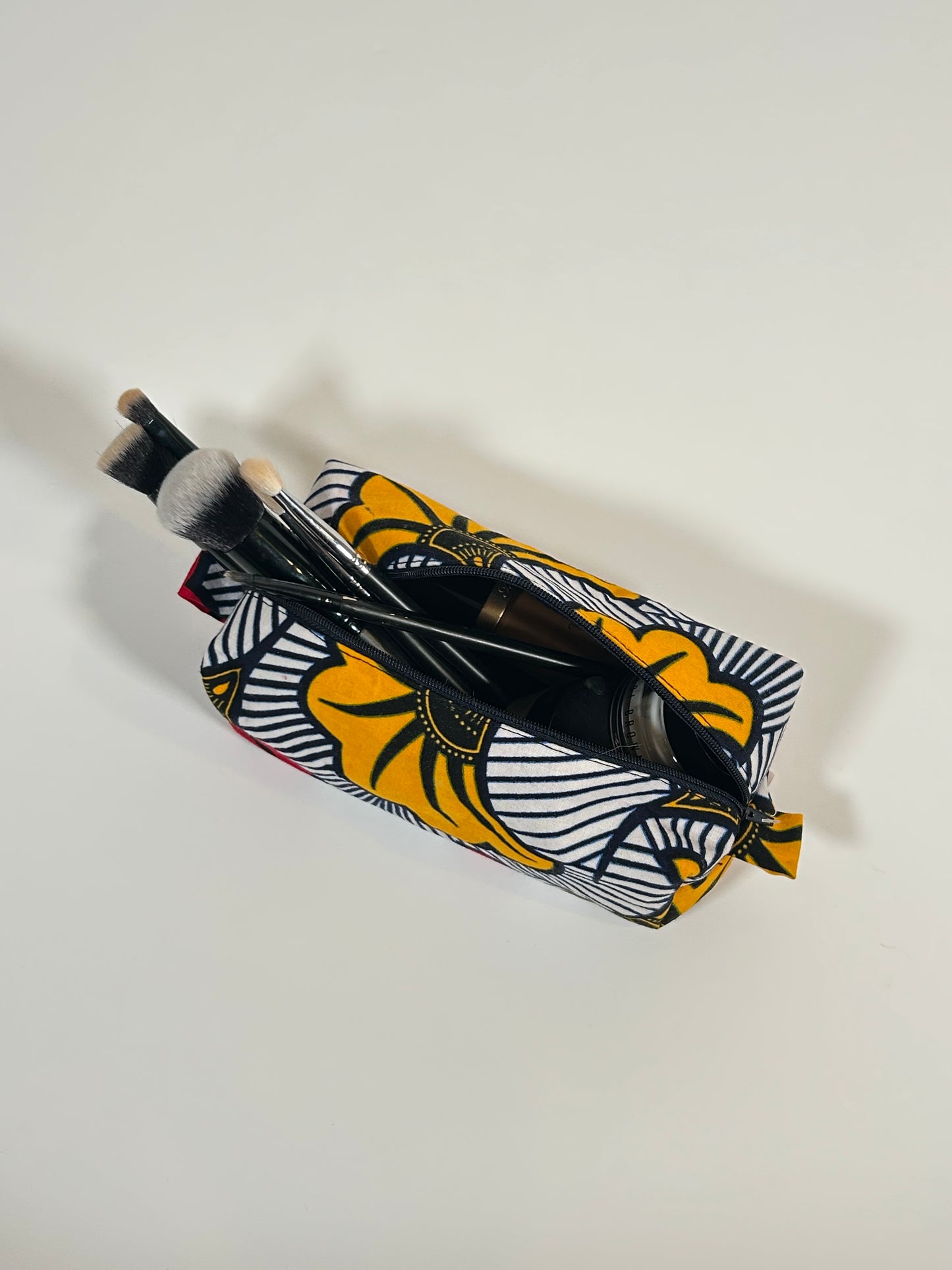 Make-up tas - FLEUR DE MARIAGE (Yellow/Red)