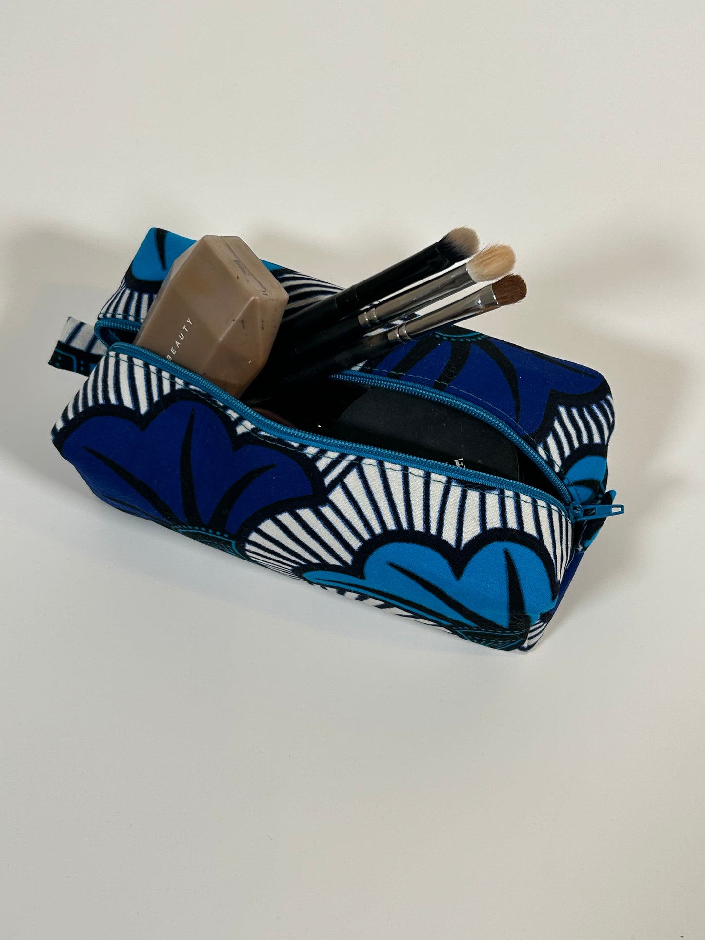 Make-up tas - FLEUR DE MARIAGE (Blue Duo)