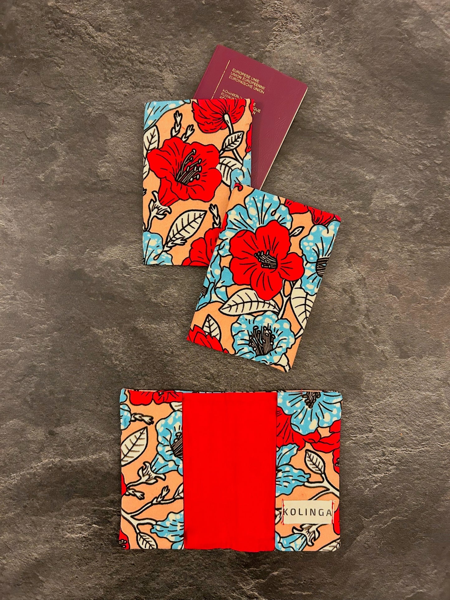 Passport holder - COQUELICOT